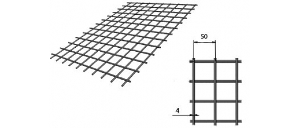 Сетка сварная (дорожная) 50х50х4мм 1х2м купить с доставкой в Данках